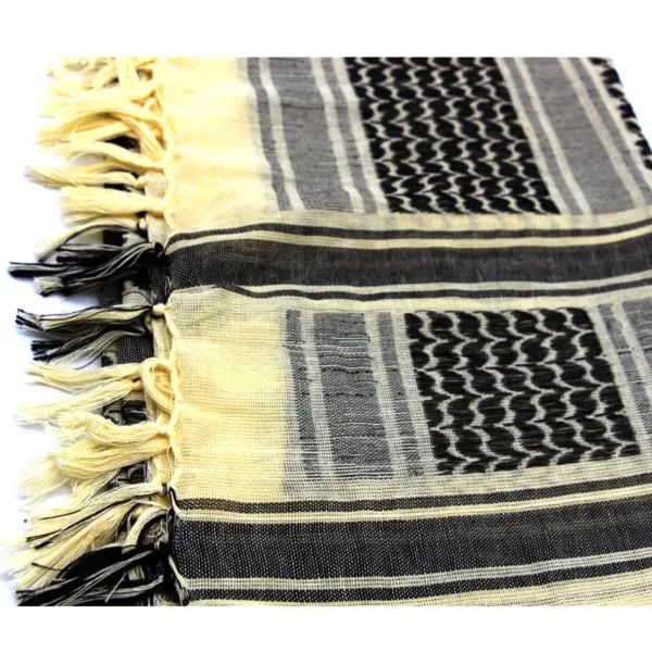 Close-up of Soft Cotton Fabric – Palestinian Keffiyeh Detail