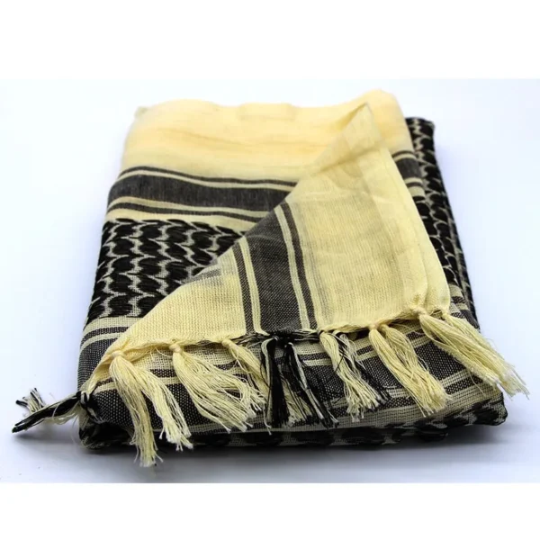 Close-up of Soft Cotton Fabric – Palestinian Keffiyeh Detail