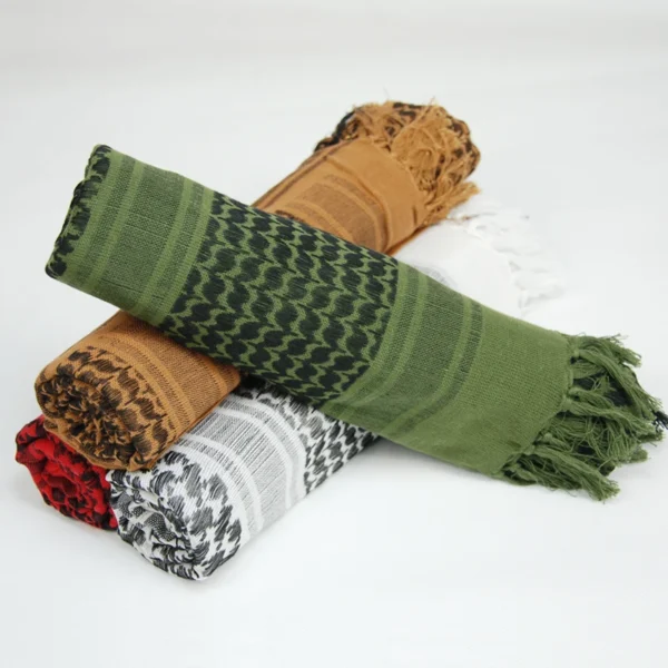 Palestinian Cotton Keffiyeh – Traditional Scarf - Image 4