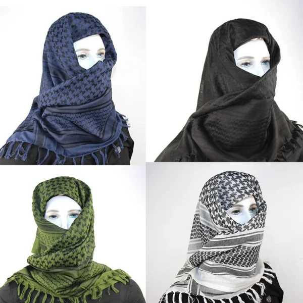 Palestinian Cotton Keffiyeh – Traditional Scarf - Image 3