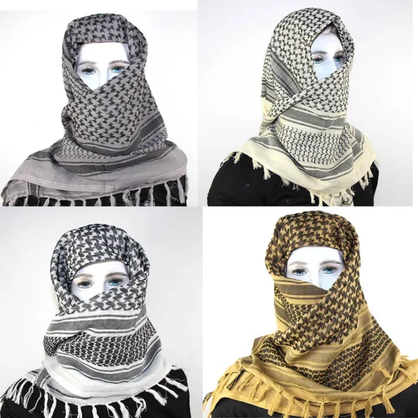 Palestinian Cotton Keffiyeh – Traditional Scarf - Image 2
