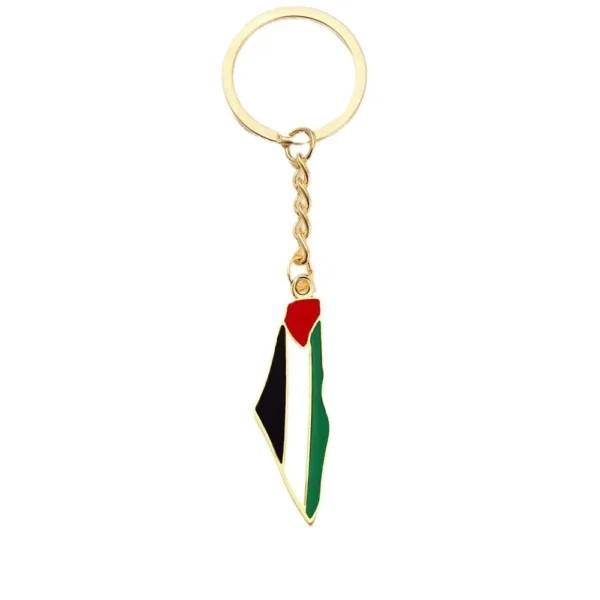 Palestine Map Pendant Keychain for Men & Women - Image 9