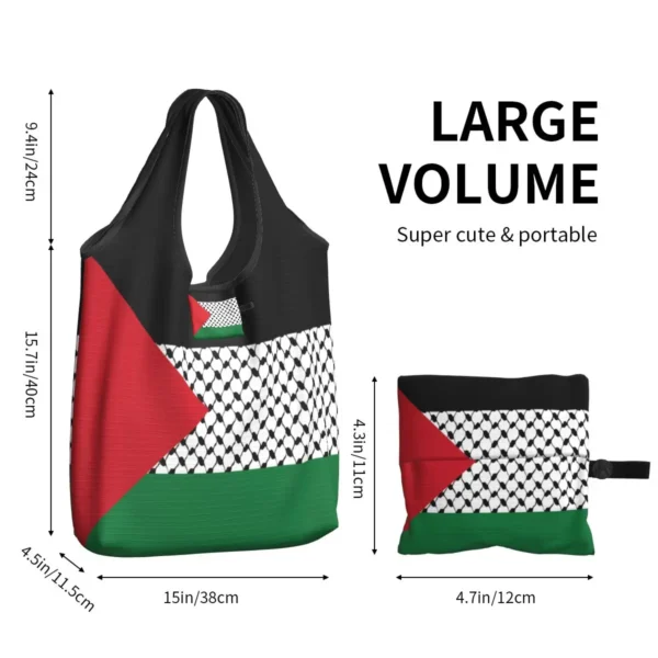 Eco tote with Palestinian identity design for solidarity
