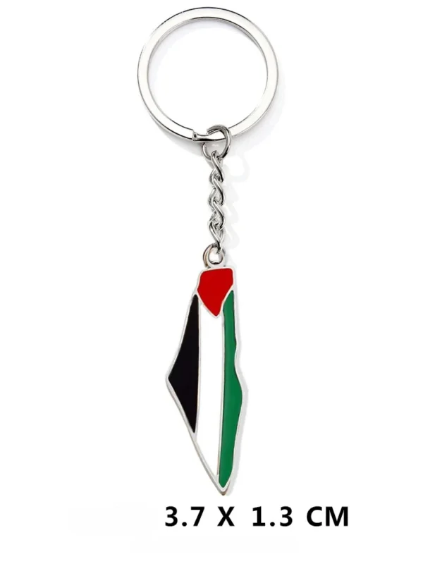 Palestine Map Pendant Keychain for Men & Women - Image 7